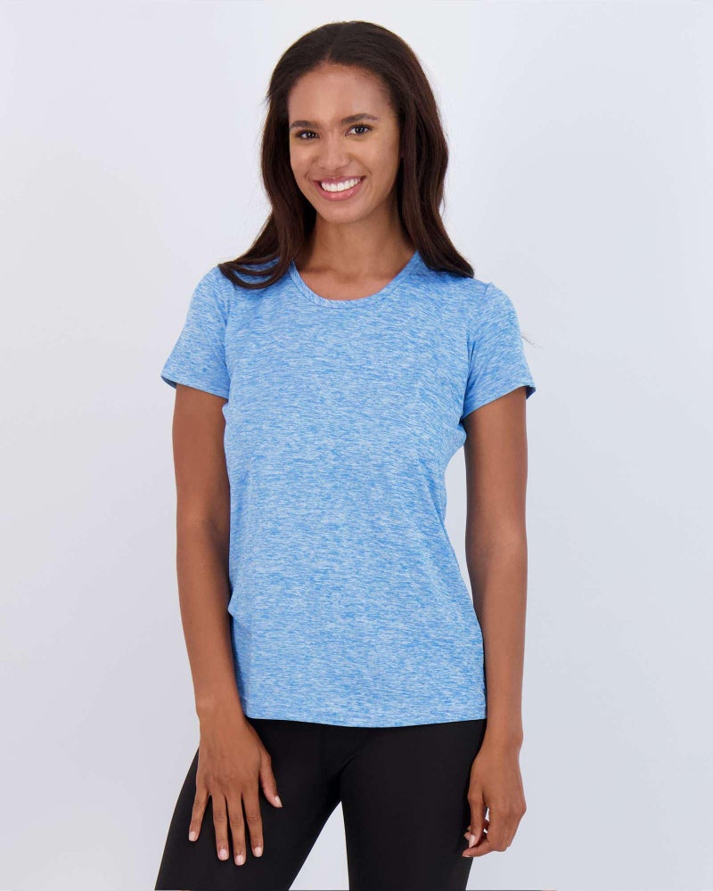 REALESSENTIALS Real Essentials 5 Pack: Women's Short Sleeve T-Shirts Workout Tops Fitness Pilates Gym Activewear Athletic (Plus Available), Set 2, S, Pack of 5 - Image 5